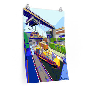 Train A Bombsite Giclée Print