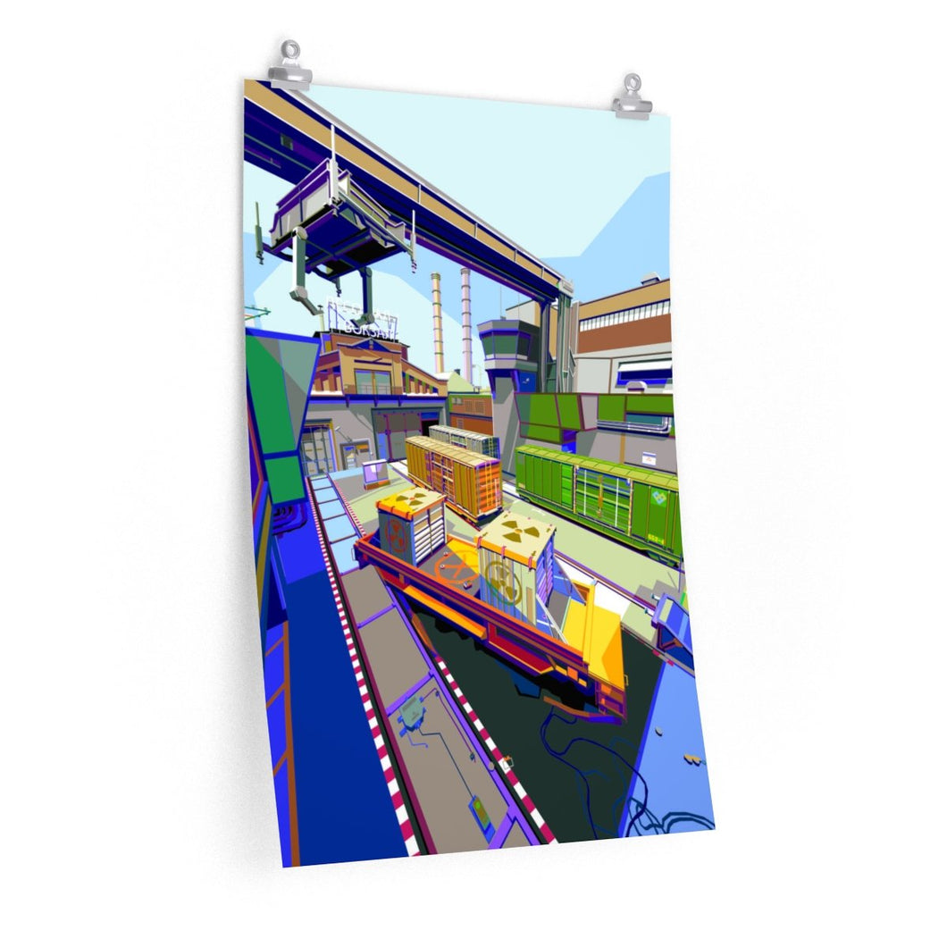 Train A Bombsite Giclée Print